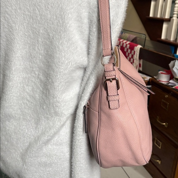 Kate Spade  hobo bag, shoulder bag, pebbled leather  pink   excellent condition - Picture 4 of 17